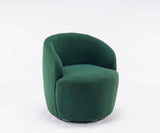 Soft Teddy Fabric Upholstered Swivel Accent Armchair - Sleep Galleria