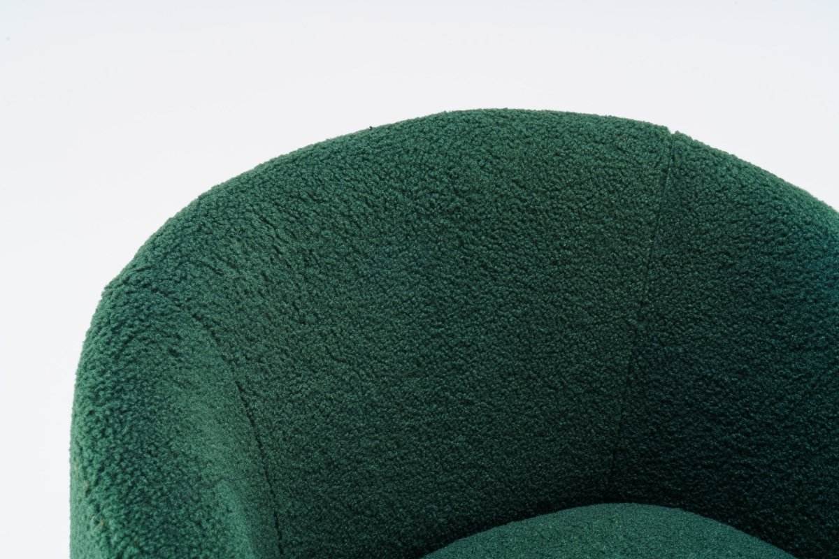 Soft Teddy Fabric Upholstered Swivel Accent Armchair - Sleep Galleria