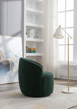 Soft Teddy Fabric Upholstered Swivel Accent Armchair - Sleep Galleria
