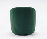Soft Teddy Fabric Upholstered Swivel Accent Armchair - Sleep Galleria