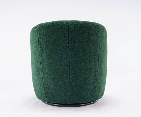 Soft Teddy Fabric Upholstered Swivel Accent Armchair - Sleep Galleria