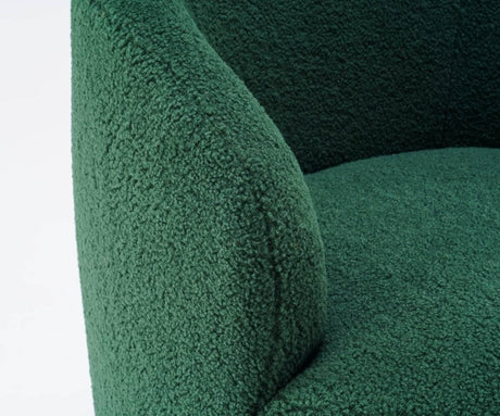 Soft Teddy Fabric Upholstered Swivel Accent Armchair - Sleep Galleria