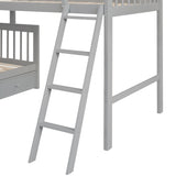 Twin Over Full L - Shaped Solid Wood Bunk Bed - Zenvia - Sleep Galleria