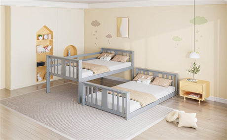 Twin Over Twin Pine Wood Bunk Bed With Slide Ladder - Zenvia - Sleep Galleria