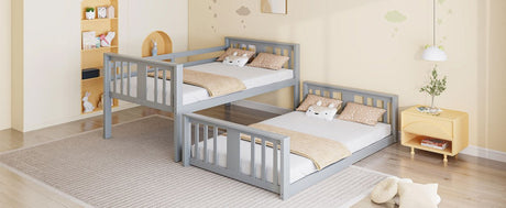 Twin Over Twin Pine Wood Bunk Bed With Slide Ladder - Zenvia - Sleep Galleria