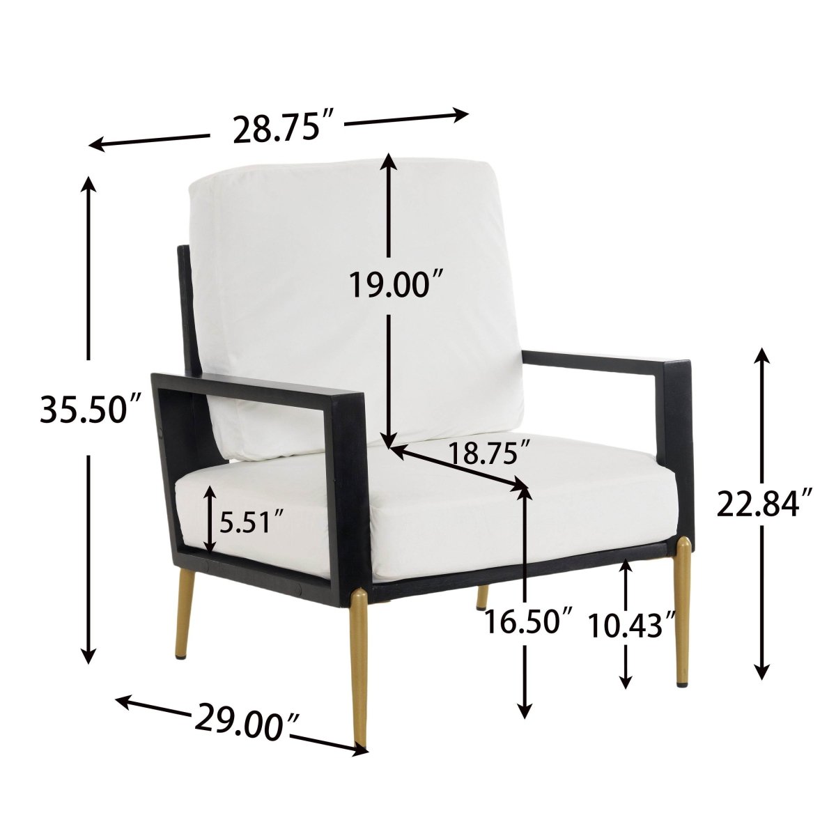 White Velvet Upholstered Accent Armchair - Sleep Galleria