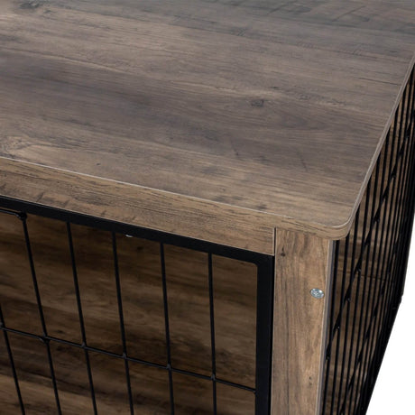 Wooden Dog Crate Furniture With Double Doors - Sleep Galleria