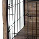 Wooden Dog Crate Furniture With Double Doors - Sleep Galleria