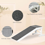 Wooden Pet Ramp With Non-Slip Carpeted Top Platform - Sleep Galleria